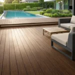 Luxury modern patio with high-density Outdoor Bamboo Decking