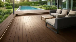 Luxury modern patio with high-density Outdoor Bamboo Decking