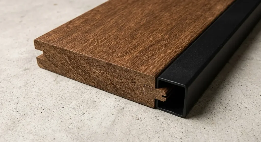 Detailed texture of high-density strand woven bamboo Horse Stable Panels